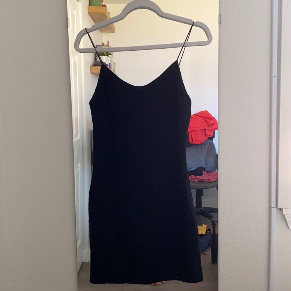 Black bodycon dress